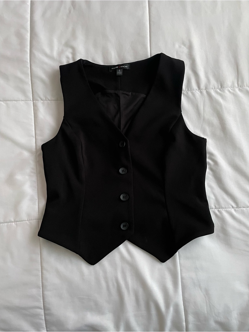 Vtg Button-Front Vest